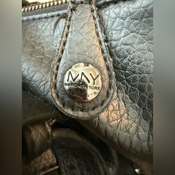 Andrew Marc New York black silver studded satchel - Picture 8 of 16